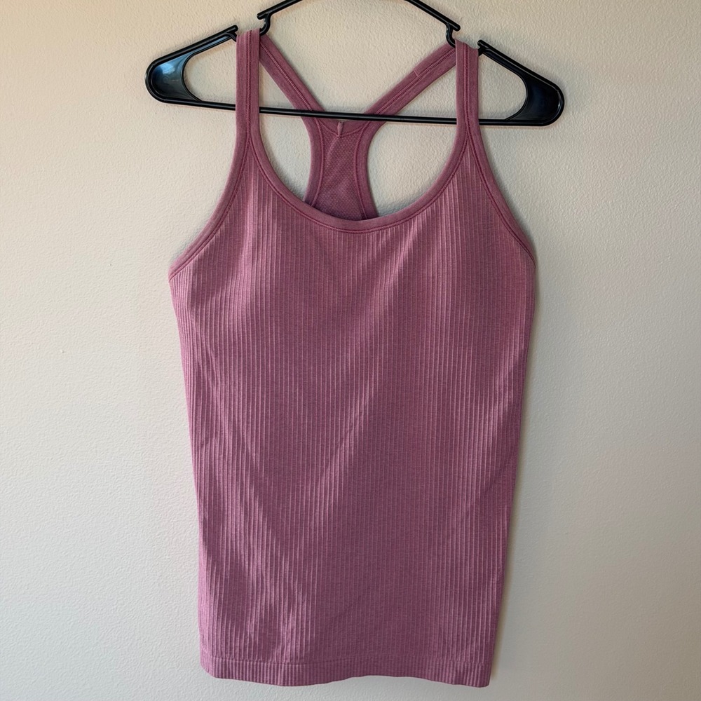 Lululemon Ebb to Street Racerback Tank Top Purple 10